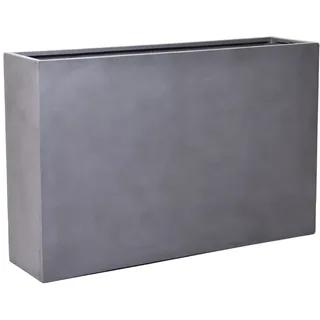 VIVANNO Pflanzkübel Raumteiler Sichtschutz Fiberglas ELEMENTO Beton-Design Grau - 117x30x75