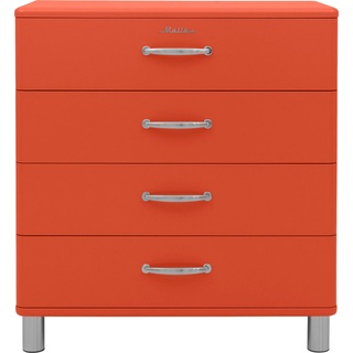 Kommode TENZO Sideboards Gr. B/H: 86 cm x 92 cm, 4, rot (red sand) Kommode