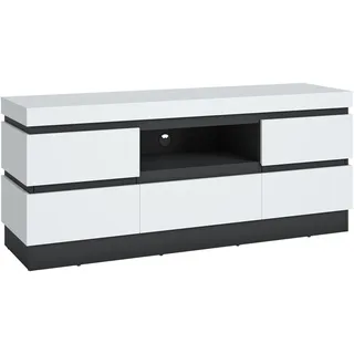 wójcik Campania TV-Lowboard 0 cm Weiß Holz/Kunststoff/Spanplatte/Holzwerkstoff