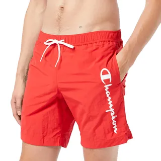 Champion Herren Beachshorts Badehose, Rot, XXL - XXL