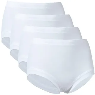 SCHIESSER Taillenslip 4 St. Weiß 40