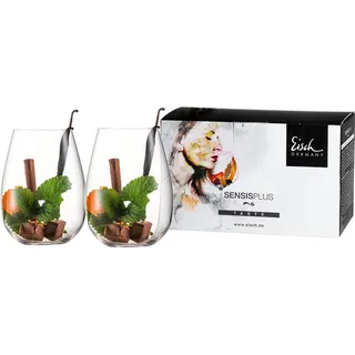 Eisch 500/9 Sensis Plus Stielloses Glasset aus brillantem Kristallglas, in elegantem Design, Set aus 2 Gläsern, Geschenk für Weihnachten oder Geburtstag (6 x 550ml Volumen)