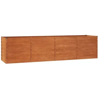 vidaXL Hochbeet Rostig 320 x 80 x 77 cm Cortenstahl