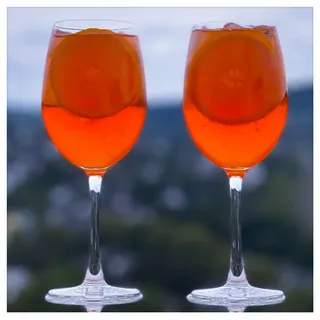 Topkapi Aperol Spritz Glas Hofbach XL – Cocktail Glas, 470ml, Bleifreies Kristallglas für Aperol Spritz, Lillet, Hugo, Amalfi, Cocktails, 6 Stück