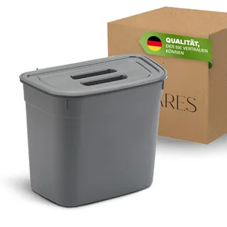 Viwares Mülleimer 7 L mit Deckel – hängend für Küchenschrank & Schublade – geruchsdichter Abfalleimer für Biomüll & Küchenabfälle – platzsparender Abfallbehälter für Küche, Bad & Camping