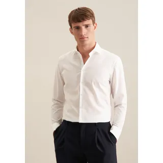Seidensticker Businesshemd SEIDENSTICKER "Schwarze Rose", Herren, Gr. L (41), normale Ärmellängen, beige (ecru), 100% Baumwolle, unifarben, slim fit, Langarm 2-Knopf-Manschette, Hemden, Uni