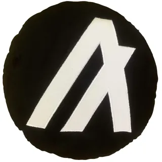 BlockCraft.Shop Algorand Pillow - Besticktes rundes gefülltes Plüsch-Krypto-Kissen von Algo