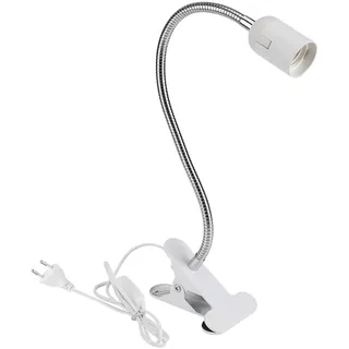 Akozon Klemmlampe, 2 Typen Einstellbare Lese-LED E27-Halterclip Tattoo-Licht 360 Grad Gedrehte Tischlampe EU-Stecker 110‐240 V Lder mit Schreibtischclip