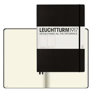 Leuchtturm1917 Notizbuch A4 blanko Schwarz
