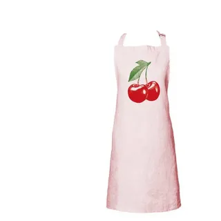 Frohstoff Kochschürze Schürze Leinen Rosa Kirsche Rot