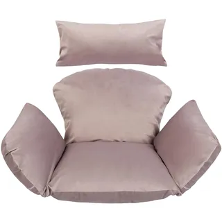 Ferocity Hängesessel Kissen, Polster, Auflage für Polyrattan/Rattan Indoor Hängeschaukel, Hängekorb, Schaukel Korb, Rückenkissen in der Farbe Dirty Pink Rosa [114]