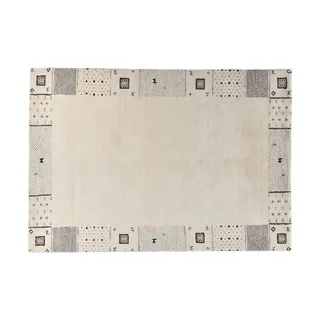 THEKO Denver Wollteppich 90 x 160 cm Beige