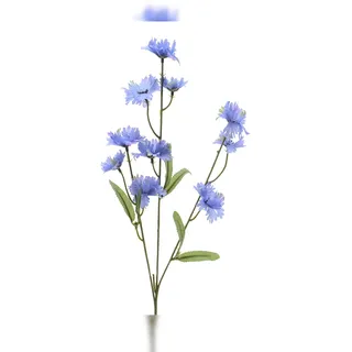 Decoris künstliche Kornblumen am Stiel 55cm Kunstblumen Kornblume