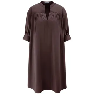 Kleid überschnittener Schulter Peter Hahn braun, 46