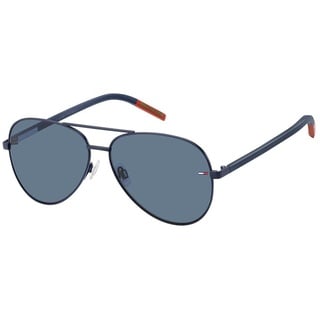 Tommy Hilfiger Unisex Tj 0008/s Sunglasses, FLL/KU Matte Blue, 60