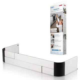 Reer Herdschutzgitter PREMIUM XL 57-90 cm Grau/Schwarz/Silber