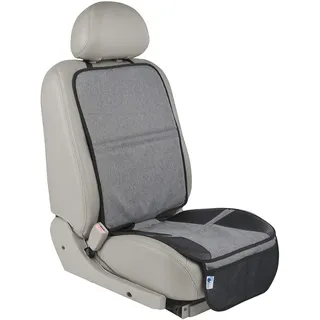 Altabebe (AL4013) Kindersitzunterlage ISOFIX geeignete Sitzschoner Auto Kindersitz, mit Anti-Rutsch Funktion Autositzschoner, Autositzauflage Sitzschutz (Schwarz-Hellgrau)
