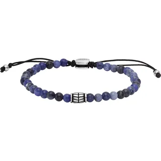 Fossil Herren Armband JF04414040 Edelstahl/Textil/Sodalith blau Größe 99