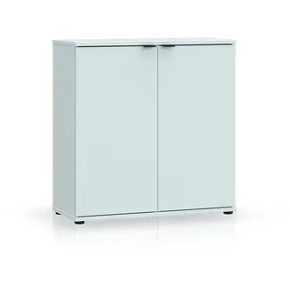 Kommode Schrank Sideboard 2-türig GINNY I Dekor Hellgrau 2 Fächer B80xH82xT34 cm