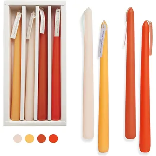 Gedengni Spitzkerzen 24cm Kerzenhalter Orange Farbverlauf Spitzkerzen Taper Candles Long Candlesticks - duftende Kerze lange Kerzenständer für Abendessen Dekoration