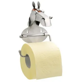 Hinz & Kunst Dekofigur 912WC - Toilettenpapierhalter "Pferd" (1tlg), Perfekt für jeden Anlass grau