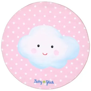 BabyGlück Kinderteppich 100 x 100 cm Rosa
