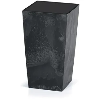 Deuba® Blumentopf 26L 50x26,5x26,5cm Betonoptik Inkl. Einlegeboden Indoor Outdoor Blumenkasten Pflanzkübel Anthrazit