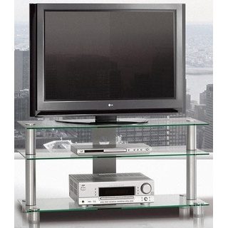 TV-Rack JUST BY SPECTRAL "just-racks TV1053" Sideboards Gr. B/H/T: 105 cm x 53,2 cm x 40 cm, farblos (klarglas) TV-Racks