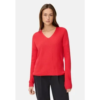 Camel Active Strickpullover mit V-Ausschnitt in Flammenrot | Gr.: XXL