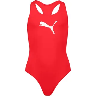 Puma Racerback Badeanzug Red 7-8 Jahre