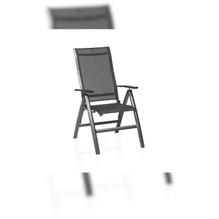 Kettler Legato Curve Silver Line Klappsessel 65 x 69 x 115 cm anthrazit