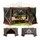 Pop-Up-Pavillonzelt 3 81 x 3 81 m 6 Seitenteile Braun