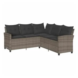 vidaXL L-förmiges Couchsofa Loungeset grau