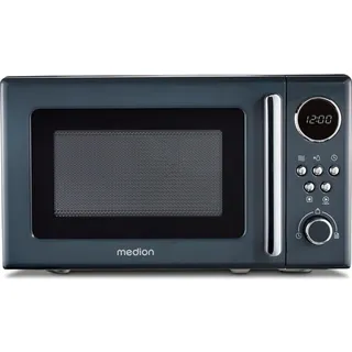 Medion MD15000 Retro Mikrowelle Solo grau 800W 20L