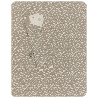 David Fussenegger Babydecke Juwel in der Puppe 'Alpaka' 70 x 90 cm Rauch- Beige