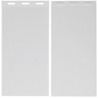 Jeanoko Bienenwachs-Grundplatten, Wiederverwendbare weiche Bienenwachsplatten-Form, erhabenes Muster, Silikon, 2 Stück, 5,4 mm, für die Kerzenherstellung
