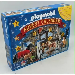 Playmobil Adventskalender 4159 Reiterhof Neu Reiter Hof Pferde Pferd Pony Ponys