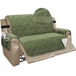 TAIXINT Sesselschoner für Fernsehsessel Relaxsessel,Relaxsessel mit Taschen Sesselauflage Sesselüberwurf, Wasserdicht Sesselschutz für Hunde Haustieren (Großes Sofa (78 Zoll),Grün)