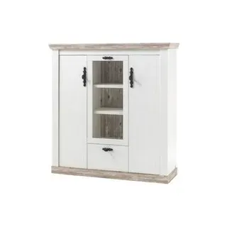 None Highboard 139 x 146 x 44 cm Weiß