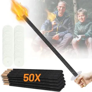 Fackeln 72 cm - Brenndauer 90-100 Minuten - Gartenfackeln - Outdoor-Aktivitäten
