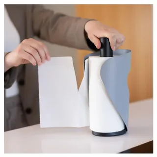 Steel-Function Pisa Küchenrollenhalter Grau | Praktische und stilvolle Halter Küchenrolle | Zewa Rollenhalter ist Ideal für Küche und Esszimmer | Papierrollenhalter im Skandinavisches Design