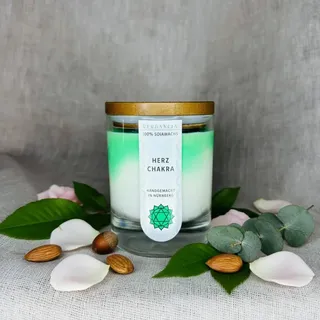 Verdancia Soja-Duftkerze - Chakra-Kerze - "Herzchakra" - Yogakerze