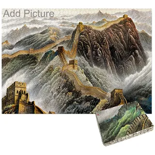 GJXWD Fotopuzzle 5000 4000 3000 2000 1500 Teile Puzzle Selbst Gestalten Design Weihnachten Puzzle Personalisiert mit Eigenem Bild Erstellen Haustier Landschaft Paarfotos,4000Pcs