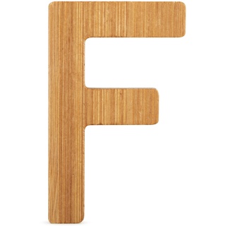 small foot 12059 ABC Buchstabe F aus nachhaltigem Bambus, kombinierbar mit anderen Buchstaben als Deko oder Türschild