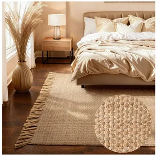 HANSE HOME Fjord Juteteppich 200 x 300 cm beige/gold