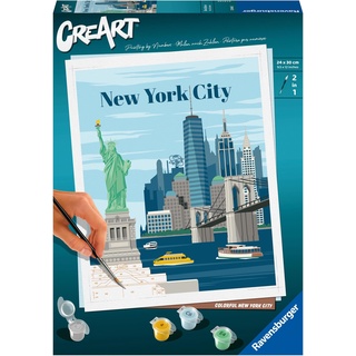 Ravensburger CreArt - Malen nach Zahlen 23686 - Colorful New York City - ab 12 Jahren
