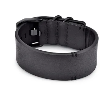 FYNCH-HATTON The Wide Leather Armband schwarz 27 cm