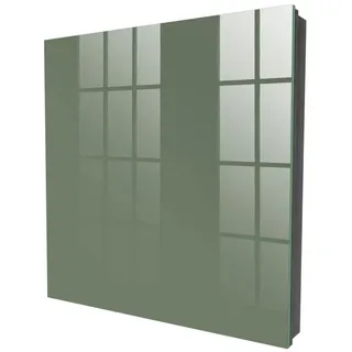 Tulup Schlüsselkasten Schlüsselkasten Glas modern für Flur, Wohnung und Büro, Dunkelgrün schwarz