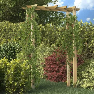 TANZEM Gartenlaube Rosenbogen, Rankhilfe Für Blauregen, Rankgitter, Torbogen Garten, Rankbogen, Torbogen, Blumenbogen, Gartenbogen, 150 x 50 x 200 cm Holz Imprägniert