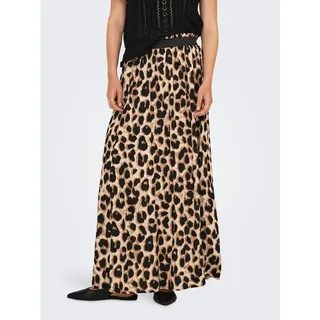 ONLY Maxirock ONLVENEDIG AOP LIFE LONG SKIRT Viskose, wadenlang weiß XS (34)